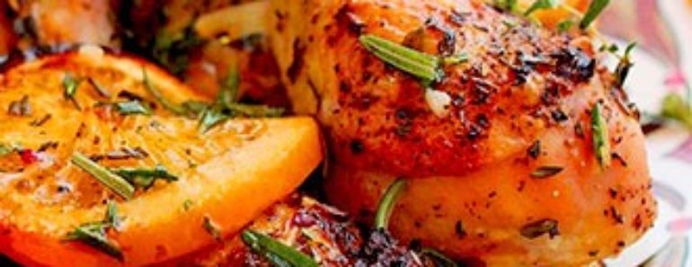 citrus herb marinated roast chicken