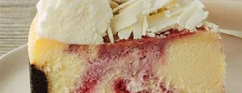 white chocolate raspberry truffle cheesecake
