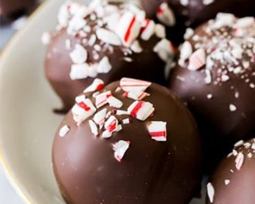 peppermint Oreo truffles