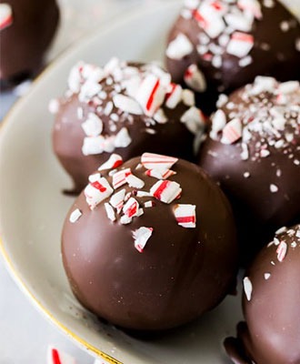 peppermint Oreo truffles 