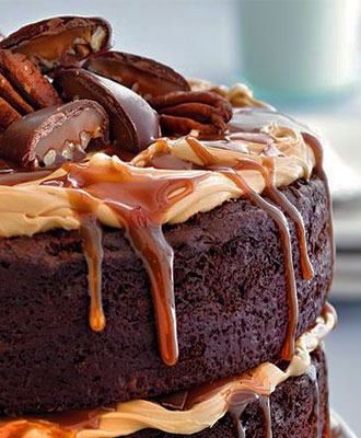 Chocolate Turtle Cake 