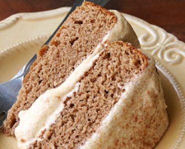 Gluten Free Spice Cake with a Pumpkin Buttercream