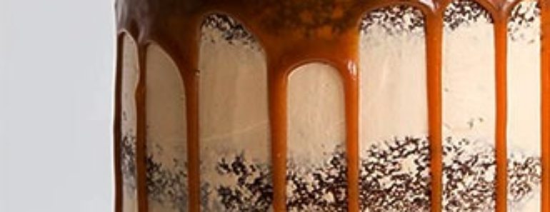 Gingerbread Cake with a Caramel Sauce