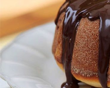 Giada's Lemon Bundt Cake with Chocolate Glaze and Candied Lemon