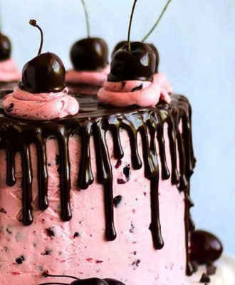 Chocolate Covered Cherry Cake 