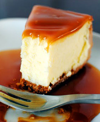 White Chocolate Caramel Cheesecake 