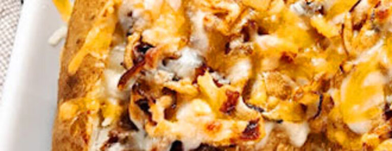 Loaded Philly Cheesesteak Potatoes