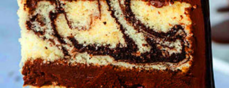 Marbled Fudge Cake