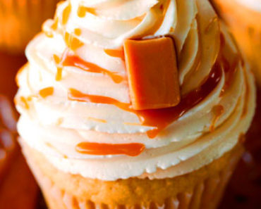 Egg-Free Vanilla Cupcakes with Salted Caramel