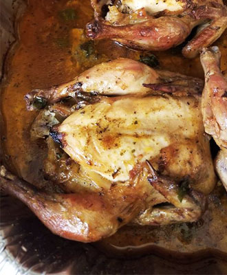 Baked Cornish Hens