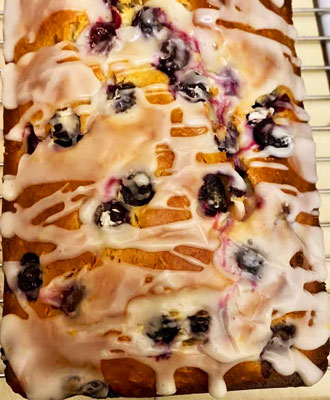 Lemon Curd and Blueberry Loaf