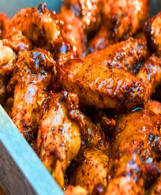 Smoked Sweet and Spicy Chicken Wings 