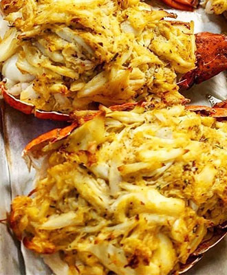 Crab Stuffed Lobsters 