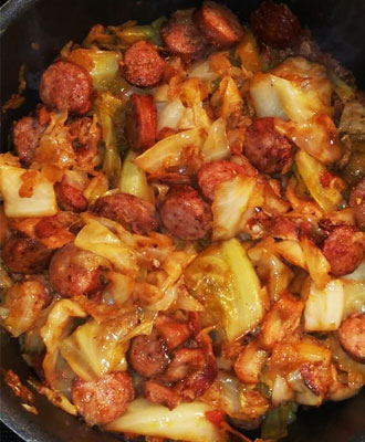 Cajun Cabbage Jambalaya 