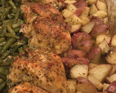 One Pan Chicken Green Beans and Potatoes