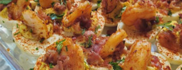 BACON BBQ Ranch Deviled Eggs