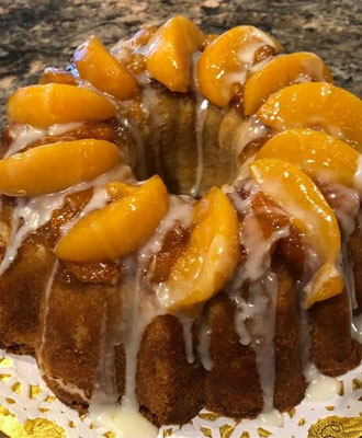 Peach Cobbler Pound Cake