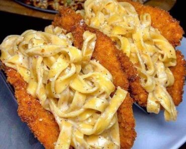 Fried Chicken Alfredo Tacos