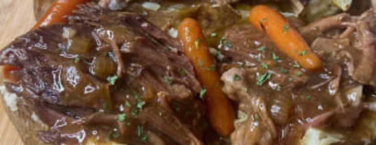 Pot Roast Baked Potato