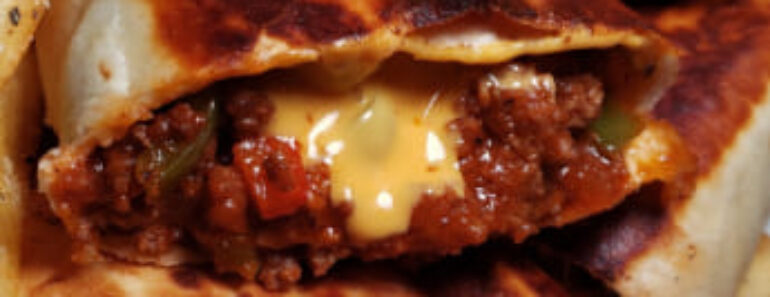 Sloppy Joe Grilled Burritos