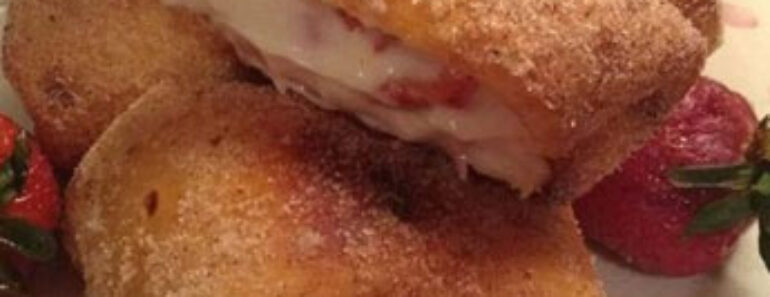 Strawberry Cheesecake Chimichangas