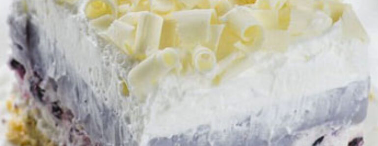 White Chocolate Blueberry Lasagna