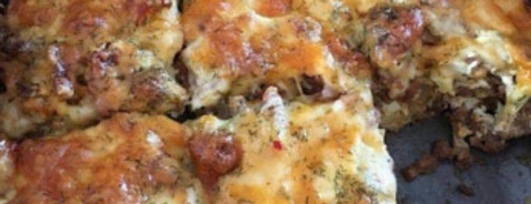 LOW CARB BACON CHEESEBURGER CASSEROLE