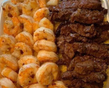 cajun shrimp and steak alfredo pasta