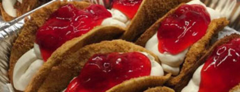 Strawberry Cheesecake Tacos