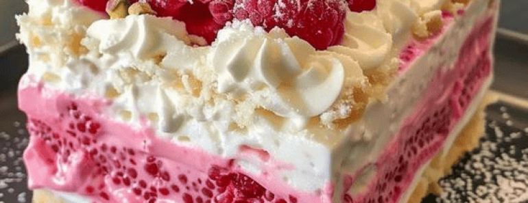 Raspberry Icebox Cake