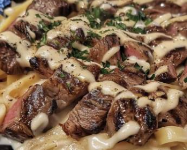 Steak alfredo