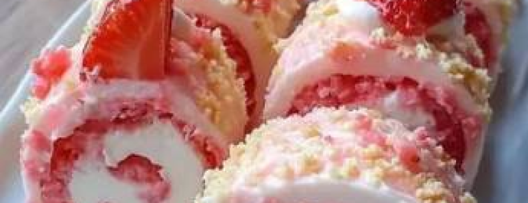 Strawberry Shortcake Sushi