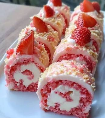 Strawberry Shortcake Sushi