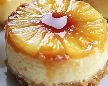 Mini Pineapple Upside Down Cheesecakes