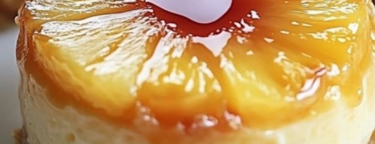 Mini Pineapple Upside Down Cheesecakes