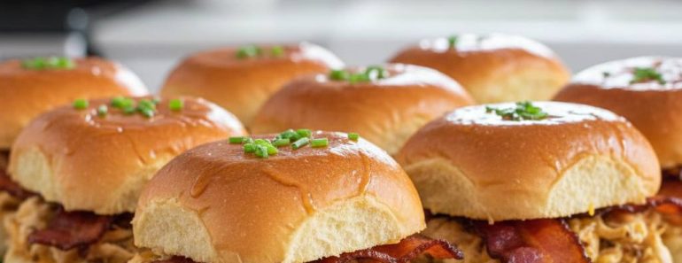 Maple Chicken Bacon Sliders