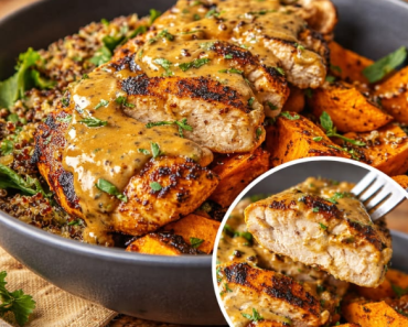Tasty Maple Dijon Chicken & Sweet Potato Bowls