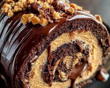 Peanut Butter Cup Chocolate Roll