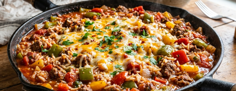 Unstuffed Pepper Skillet