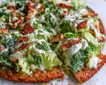 Chicken Caesar Salad Pizza
