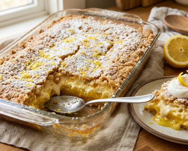 Lemon Cream Cheese Dump Cake