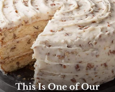 Layered Cake with Thick Creamy Frosting