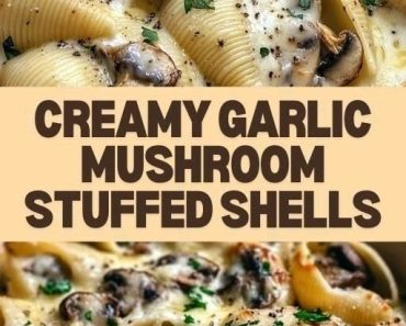 Creamy Garlic Mushroom Stuffed Shells