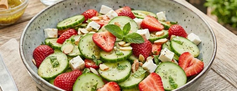 Cucumber Strawberry Salad