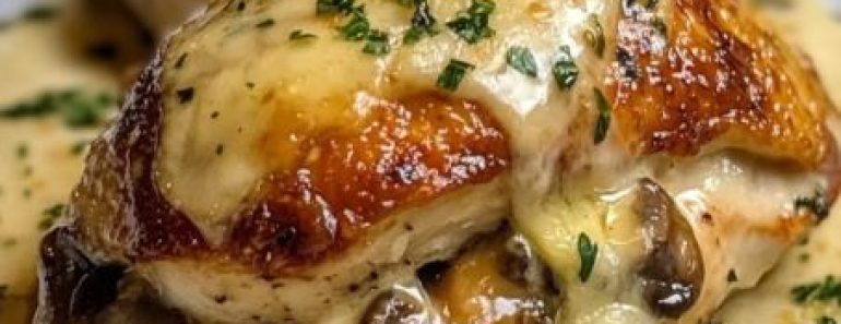 Creamy Mushroom Chicken Meatballs