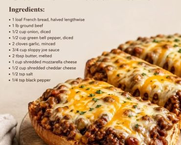 sloppy joe garlic bread bake