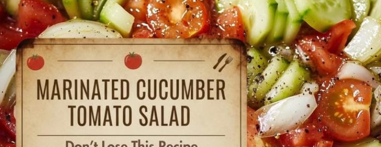 Marinated Cucumber Tomato Salad – The Best Fresh Summer Salad Recipe