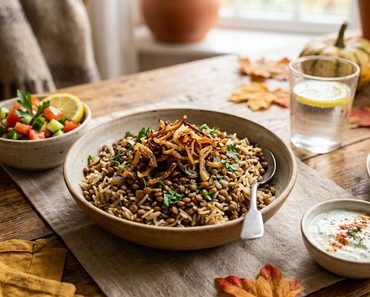 Fall Autumn Easy Mediterranean Lentils And Rice