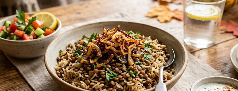 Fall Autumn Easy Mediterranean Lentils And Rice