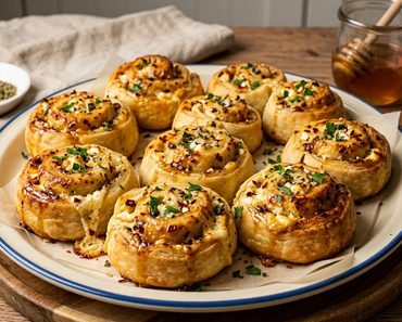 Chili Honey Feta Rolls